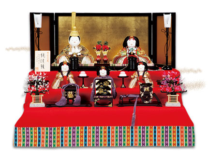 純佳雛五人飾り