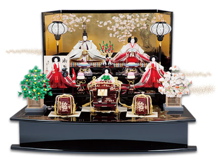 桜華蒔絵三段飾り