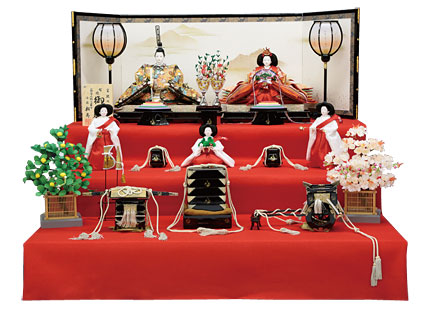 宮廷の雅毛氈三段飾り