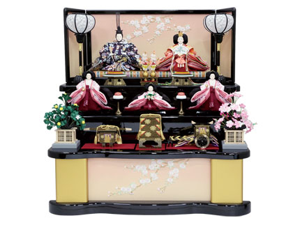 十番小三五五人三段飾り