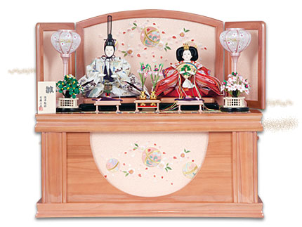 まり柄刺繍収納飾り