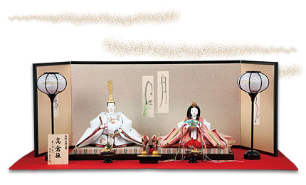 髙倉雛彩色親王飾り