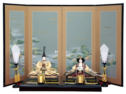 京七番親王色留屏飾り