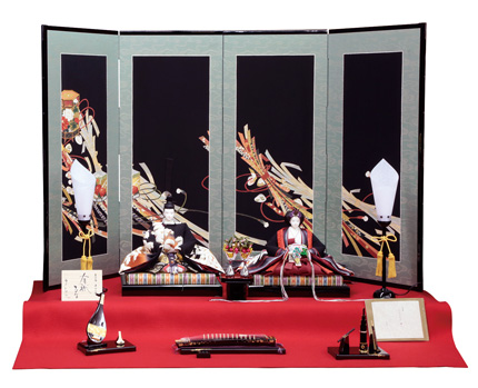 黒留袖親王飾り