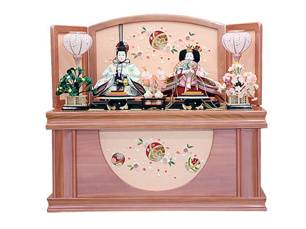 ピンク鞠刺繍収納飾り