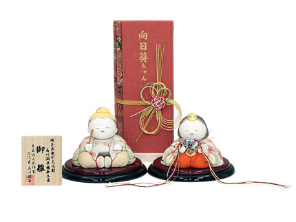 総手描彩色木目込雛飾り
