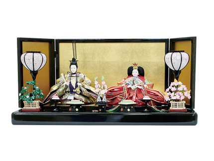 木目時代塗親王飾り