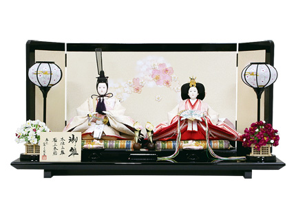 桜金彩刺繍親王飾り