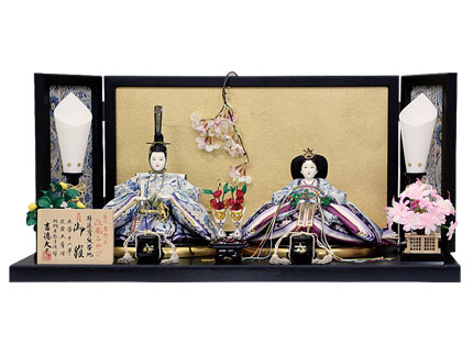 藍染親王平飾り