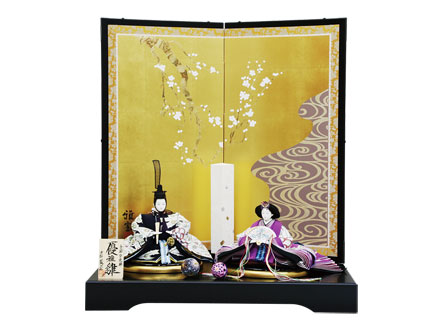 手描京友禅親王飾り