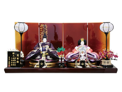 絵巻刺繍親王飾り