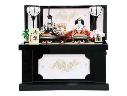 まり桜刺繍収納飾り