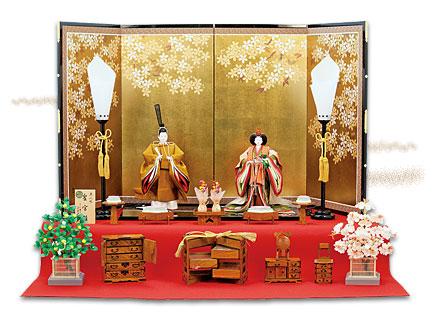 衣装着皇宮立雛飾り