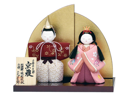 手描友禅木目込立雛