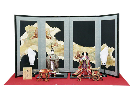 桐竹鳳凰立雛飾り