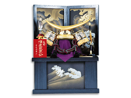 収納飾り 着用伊達政宗兜飾り