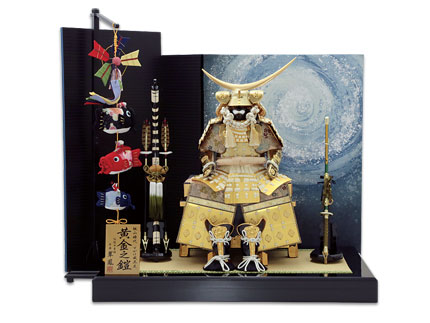 鎧黄金伊達床飾り