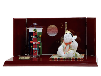 皐月童彩色平飾り