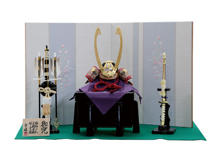 彩鳳兜小花飾り