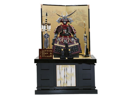 7号鎧上杉高床台飾り