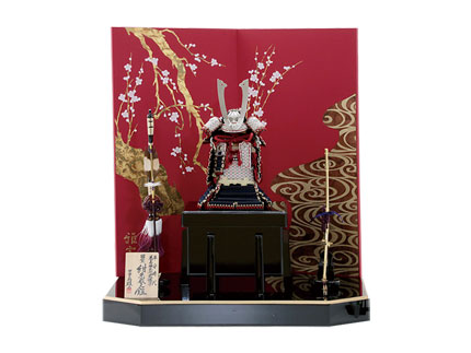 奉納鎧紺糸威平飾り