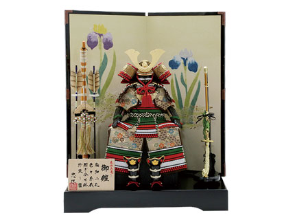 手漉き和紙屏風鎧飾り