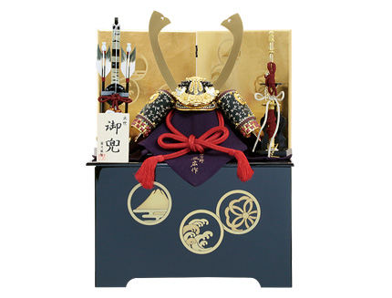 和紙小札兜収納飾り