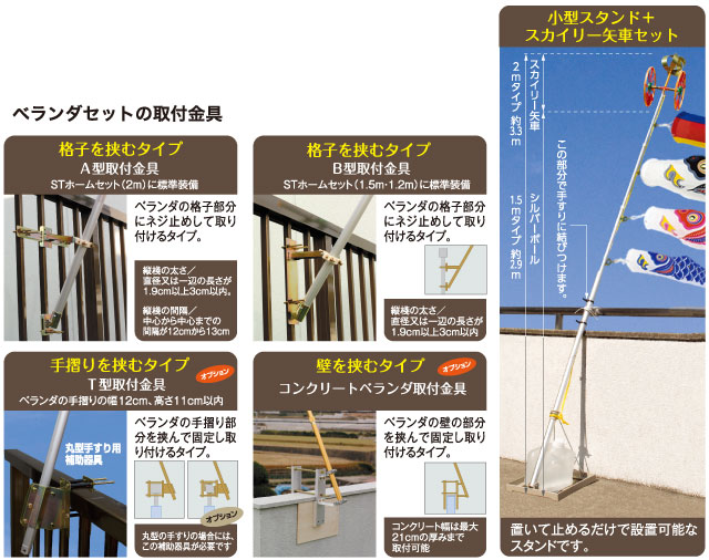 ベランダセットの取付金具